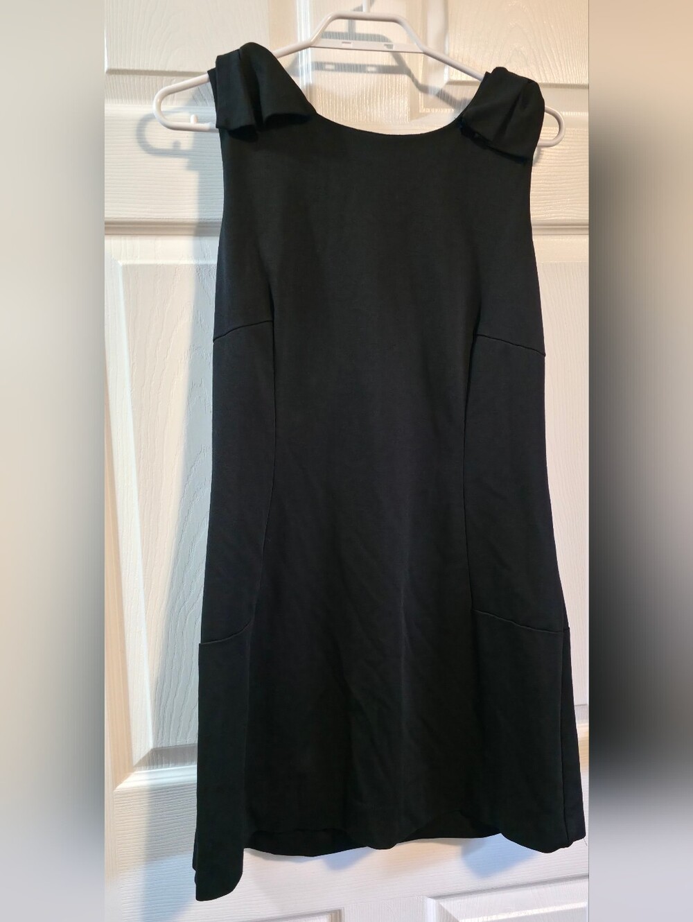 4/$67 Deal! Katherine Barclay Black Midi Dress with Subtle Shoulder Detail